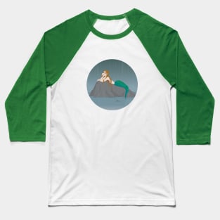 Mermaid under the rain Baseball T-Shirt